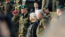 Lietuvos ir Vokietijos gynybos ministrų apsilankymas Vokietijos brigados karių pratybose