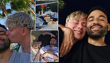 Ąžuolas Misiukevičius su &scaron;irdies draugu prancūzu Jeanu Antalijoje