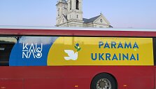 Kauniečių Ukrainai i&scaron;siųsta parama &ndash; prikrovė autobusus į lubų