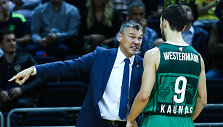 &Scaron;arūnas Jasikevičius ir Leo Westermannas