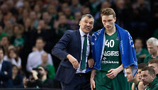 &Scaron;arūnas Jasikevičius ir Marius Grigonis