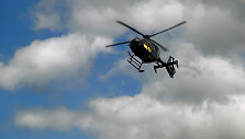 VSAT sraigtasparnis &bdquo;Eurocopter&ldquo; prie VU ligoninės Santari&scaron;kių klinikų