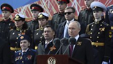 Vladimiras Putinas Pergalės dienos parade Maskvoje