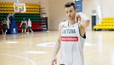 Lietuvos vyrų krep&scaron;inio rinktinės treniruotė