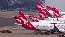 &bdquo;Qantas&ldquo;  lėktuvai Sidnėjaus oro uoste 