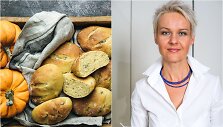 Nida Degutienė ir jos keptos moliūgų duonelės