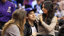 Kim Kardashian ir jos brolis Robertas Kardashianas
