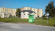 Ukmergėje pavogtas tekstilės atliekų konteineris