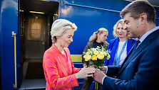 Europos Komisijos pirmininkė Ursula von der Leyen Kyjive