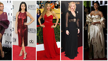Beyonce, Selena Gomez, Sofia Vergara, Jennifer Lawrence ir Rihanna