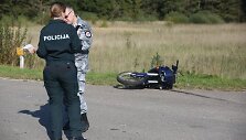 Minsko pl. avarijos metu žuvo motociklininkas / Vidmantas Balkūnas/BNS nuotr.