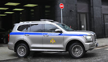 Rusijos policijos automobilis / IMAGO/Yuri Kochetkov / IMAGO/SNA