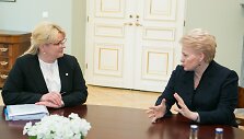 Algimanta Pabedinskienė ir Dalia Grybauskaitė