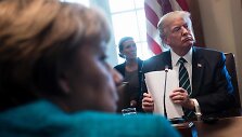 Donaldo Trumpo ir Angelos Merkel susitikimas Va&scaron;ingtone