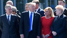 Belgijos karalius Philipas, JAV prezidentas Donaldas Trumpas, Kroatijos prezidentė Kolinda Grabar-Kitarovic ir Lietuvos prezidentė Dalia Grybauskaitė