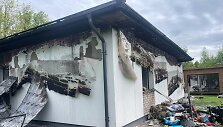 Gaisro metu visi&scaron;kai sudegęs namas Užudvarionyse