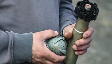 Kyritz-Ruppiner Heide klasterinių bombų &scaron;alinimas. / Jens Kalaene / dpa/picture-alliance