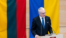 Gitanas Nausėda skaito metinį prane&scaron;imą 