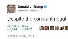 Mįslinga D.Trumpo žinutė tviteryje