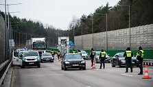 Kontrolės postas kelyje Kaunas - Vilnius