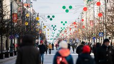 Kovo 11-osios proga trispalvėmis pasipuo&scaron;ė sostinė