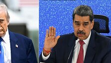Donaldas Trumpas ir Nicolasas Maduro / AFP