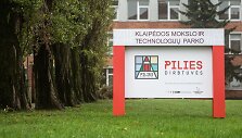 Klaipėdos mokslo technologijų parko Pilies dirbtuvės, kur kilo gaisras.