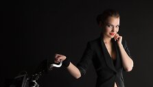 Motociklininkė Aldona Juozaitytė (Pieva)