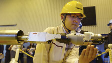 Branduolinio kuro surinkimo roboto bandymas