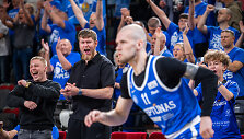 Pirmasis mažojo finalo mačas: Klaipėdos &bdquo;Neptūnas&ldquo; &ndash; Panevėžio &bdquo;Lietkabelis&ldquo;. Arnas Velička