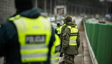 Kontrolės postas kelyje Kaunas - Vilnius