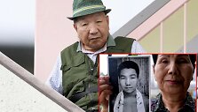 Iwao Hakamada ir jo sesuo Hideko su jo jaunystės nuotrauka