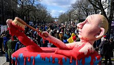 Protestas prie&scaron; Rusijos rinkimus Berlyne