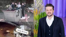 Laurynas &Scaron;e&scaron;kus ir naujosios Vilniaus reklamos vaizdai