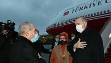 Į Baku atskridęs Recepas Tayyipas Erdoganas