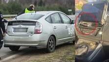 Peilis &bdquo;Bolt&ldquo; pavežėjo automobilyje