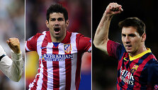 Cristiano Ronaldo, Diego Costa ir Lionelis Messi