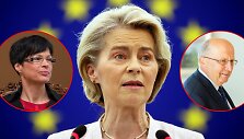 Marta Kos, Ursula von der Leyen ir Andrius Kubilius