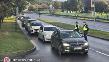 Policijos reidas Ukmergės gatvėje Vilniuje