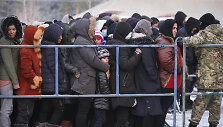 Migrantai Baltarusijoje