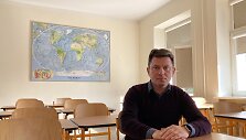 Kretingos Pranci&scaron;konų gimnazijos mokytojas Vilius Adomaitis 