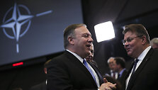 JAV valstybės sekretorius Mike'as Pompeo ir Linas Linkevičius