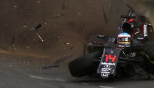 Fernando Alonso ir Estebano Gutierrezo avarija Australijos GP 
