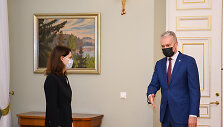 Prezidentas susitinka su kandidate į socialinės apsaugos ir darbo ministres Monika Navickiene