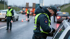 Rytinis policijos reidas Vilniaus aplinkkelyje