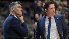 &Scaron;arūnas Jasikevičius ir Xavi Pascualis
