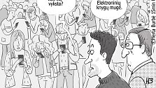 Hertos Burbės karikatūra