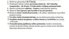 Reikalavimai meninio skaitymo konkurso įra&scaron;ams