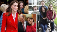 Velso princesė Catherine su &scaron;eima
