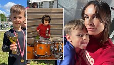 Veronika Montvydienė su sūnumi Kajumi